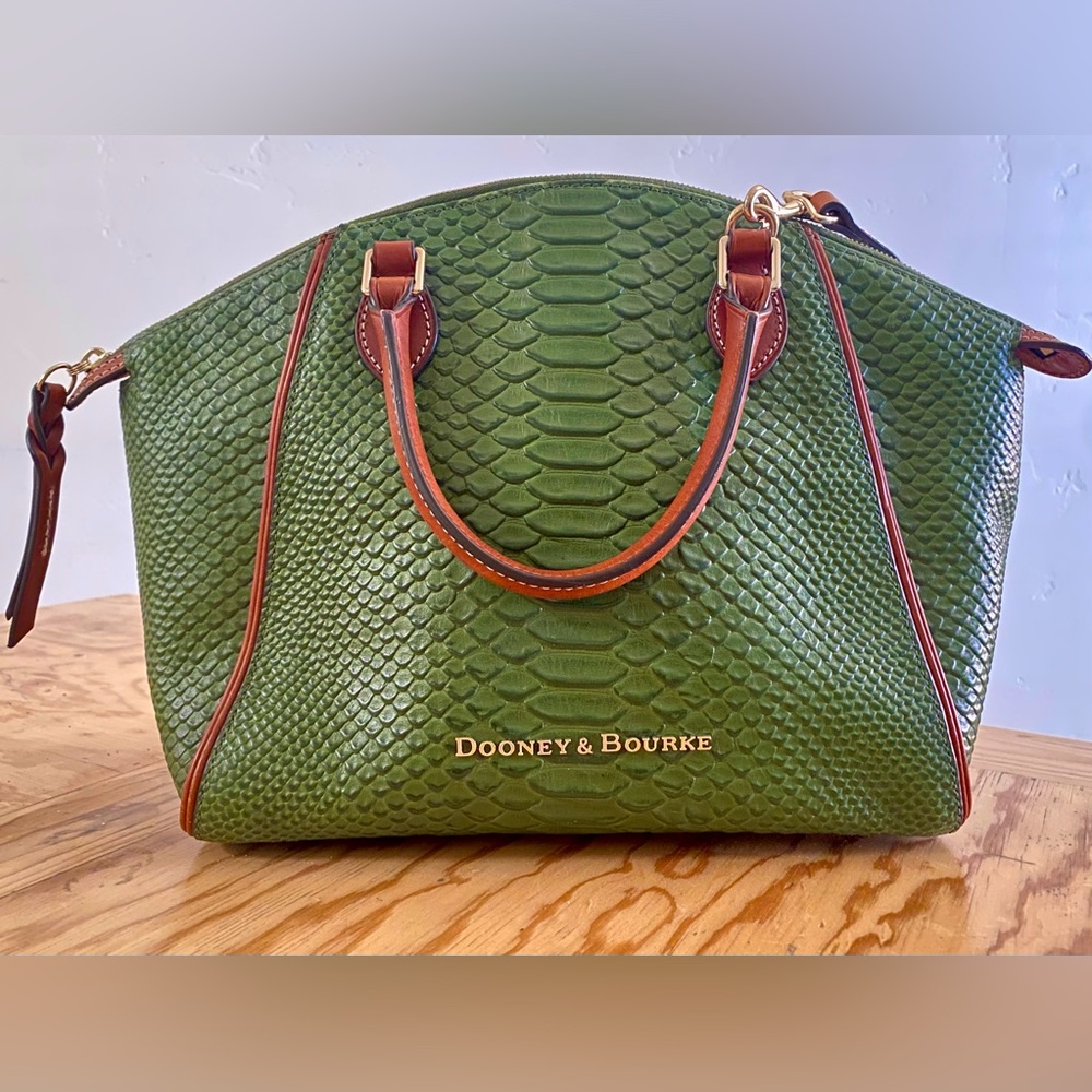 Dooney & Bourke Croco Embossed Leather Dillard’s Collection Sydney Satchel